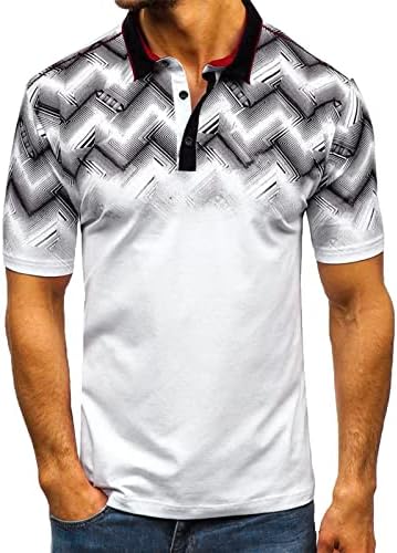 Camisa pólo masculina do HSSDH, seco rápido, camisetas de pólo de golfe masculinas, de manga curta, camisetas
