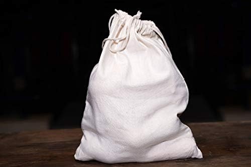 6x10 polegadas reutilizáveis ​​e ecologicamente corretas de algodão de algodão com cordão dupla bolsas