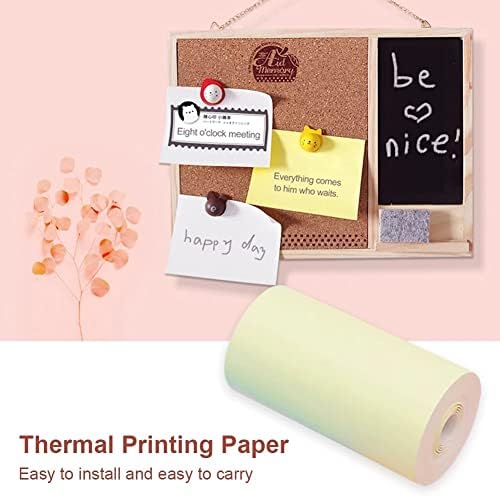 12 Rolo de papel de adesivo imprimível Rolo de papel térmico direto com auto-adesivo 57x30mm para papel