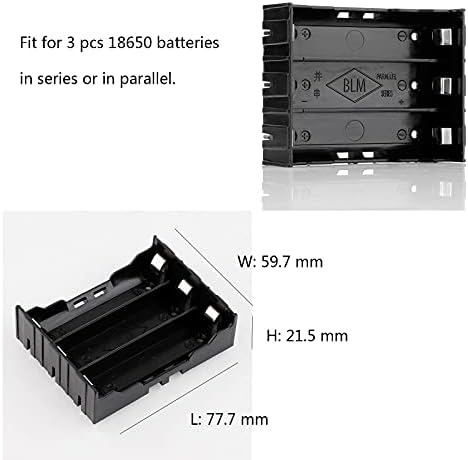 18650 portador de bateria, 1-4 slots 18650 Diy Battery Case Holder, em série ou em estojo de armazenamento paralelo