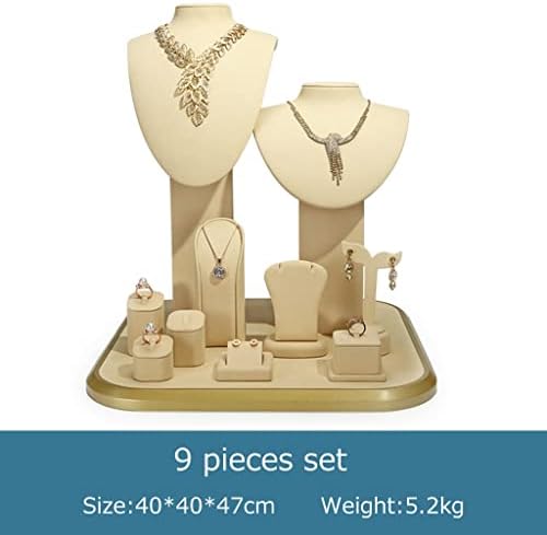 Fifor Cremy White Jewelry Display Stand Stand de 9, armazenamento para brincos de pulseira pendente