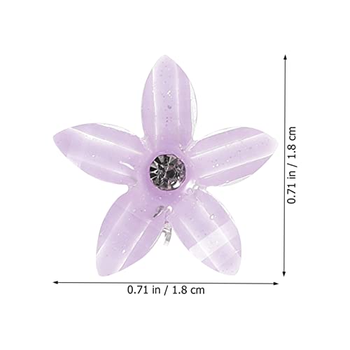 Lalafina mini cabelos clipes 10pcs clipes de garra de cabelos pequenos mini cabelos de flor das barretas de flores