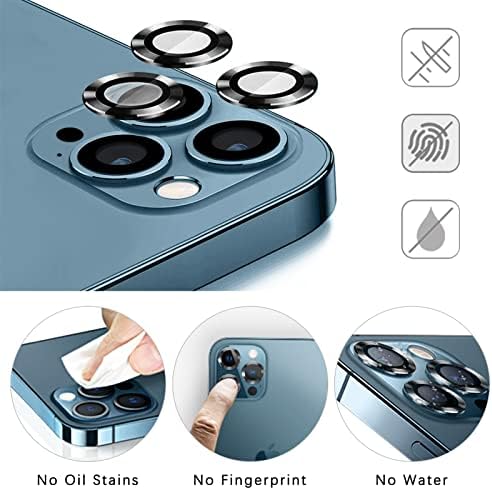 Protetor de lente da câmera zentiky para iPhone 13 Pro e iPhone 13 Pro Max, filmes de tela de liga de alumínio
