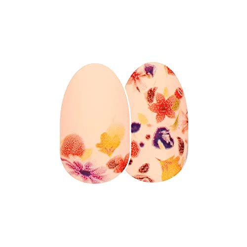 Boas impressões - tiras de unhas de rua coloridas Design floral no bege fdc290