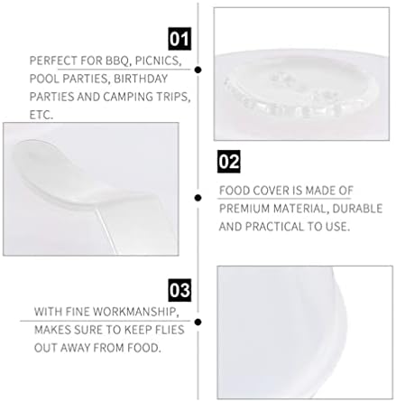 Queijo de lanche Doitool 2pcs Cober com cúpula de alimentos Protetor de tela de alimentos de alimentos Fly Queijo
