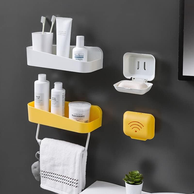 4 Cores de plástico banheiro de banheiro de cozinha de cozinha vaidade de toalhas de toalhas rack de