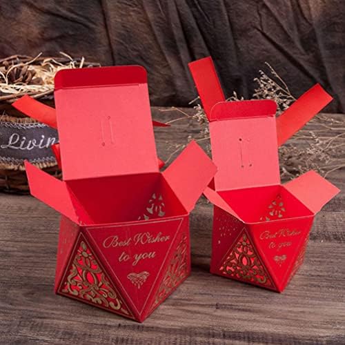 Caixas de presente de doces aboofan caixas de doces oco para festa de casamento chinês