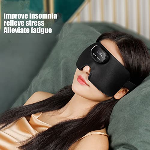 Massageador de olho em 3D com vibração, máquina de massagem para fadiga inteligente para alívio da
