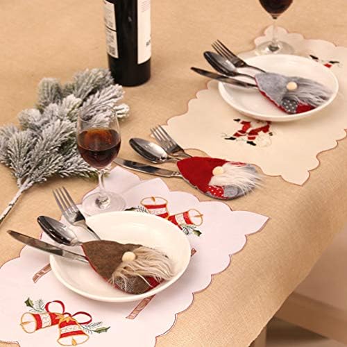 Hemoton 6pcs titular de tabela de mesa de natal sueco santa gnome toutware toutware decoração elf anão anão
