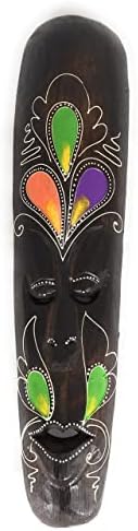 Máscara Tiki Tribal 20 Floral - Arte Primitiva | WIB370450B