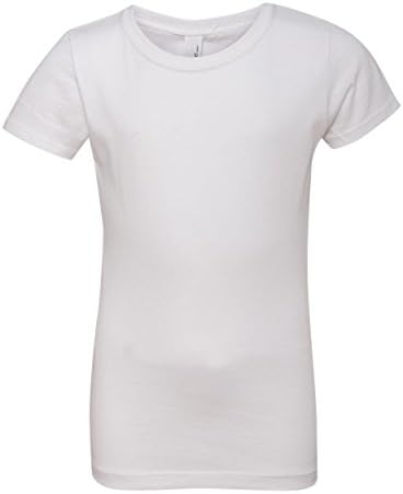 Creclemine Girls 'T Crew pescoço de algodão macio camisetas curtas Tees de cores variadas