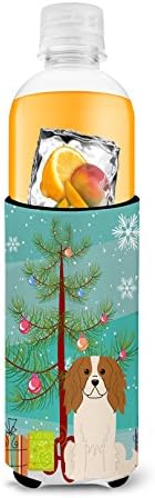 Tesouros de Caroline BB4183MUK Feliz Natal árvore Cavalier Spaniel Ultra Hugger para latas finas,