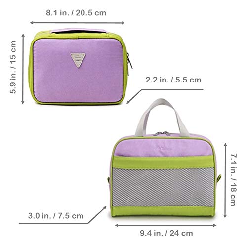 Bolsa de sacolas de viagem de 2 peças Conjunto de sacolas com bolsa suspensa, bolsa de suspensão de cosméticos, organizador de bolsa de viagem pessoal