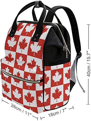 Funnystar Maple Leaf Canada Ca Bandeira Impressa Bolsa de fraldas Baby Bagpack Sacos de Nappy Bolsa de ombro à