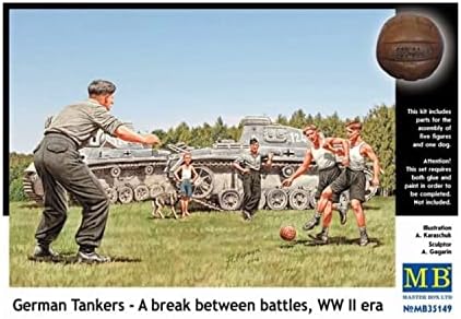 Caixa mestre da Segunda Guerra Mundial Tanques alemães uma pausa entre os kits de construção