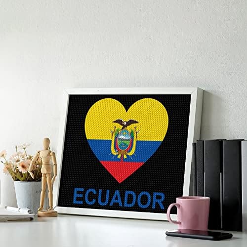 Amor Kits de pintura de diamante do Equador 5d DIY Full Drill Rhinestone Arts Decoração de parede para adultos 16 x20