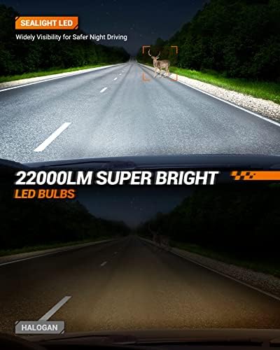 Sealight H10 Bolsas de lâmpadas de nevoeiro 9005 H11 lâmpadas LED combina, 240w 44000 lúmens H11/H9/H8 9005/HB3