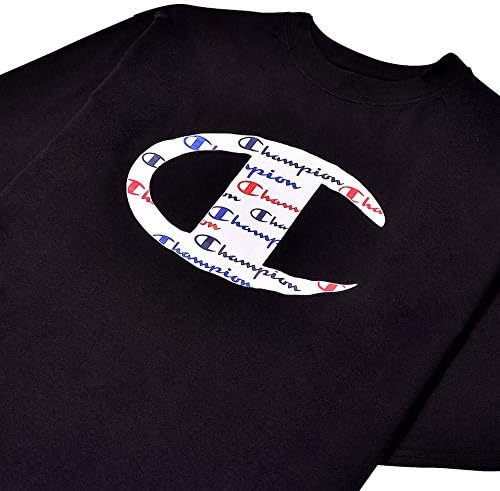 Camisas grandes e altas de campeão para homens - Crewneck Big and Tail Camise Graphic Tee