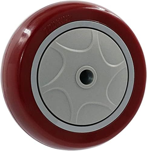 Morices Cutters 4 Pacote de giro pesado rodas giratórias de reposição de móveis de mobília, roda vermelha de