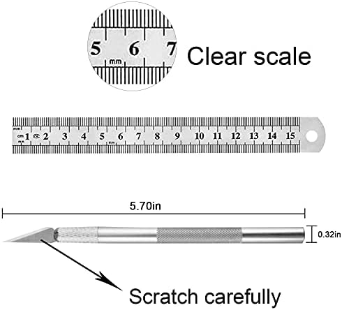 90pcs Faca Blades Precision Craft Knife Set, para obras de arte DIY, corte, modelos, Scrapbook