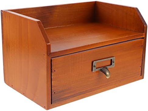 Holibanna 2pcs caixa de armazenamento de madeira caixa de café Caixa de madeira marrom