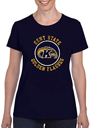 Logotipo do círculo angustiado da NCAA, camiseta feminina de cor, faculdade, universidade