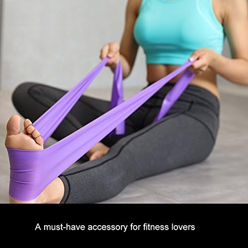 T Melhor banda de resistência de ioga, 2m elástico esticar ioga tira de resistência Banda de fitness