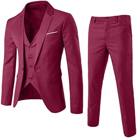 Terno de 3 peças Blazer Terno masculino Slim Business Wedding Party Jacket & Calça