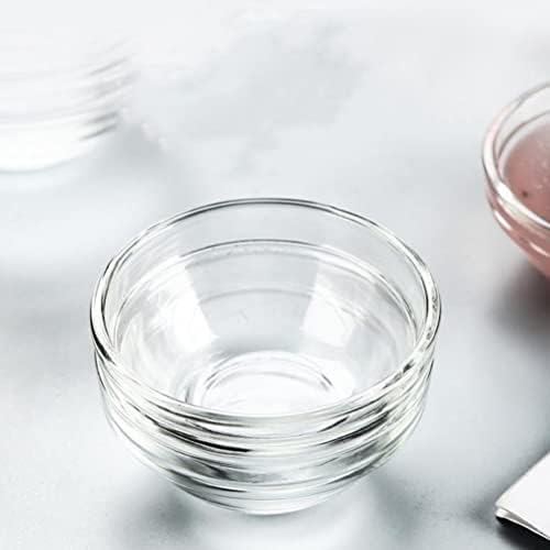 Conjunto de tigela de vidro com raiva 4pcs mini tigelas de vidro pequenas tigelas de preparação sobremesa Bowls