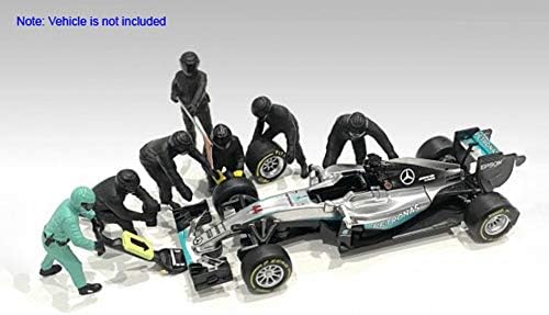 American Diorama Formula 1 F1 Pit Crew, Black 76551 - 1/18 Figuras de escala - Acessório Diorama
