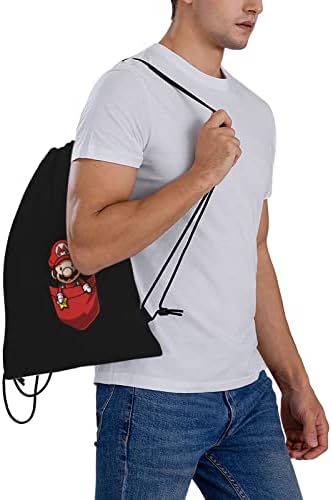 Uwnxpiw romance preto saco de cordão de anime cartoon ginástica mochila saco de ioga esportes para homens mulheres