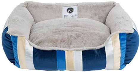 Petique Golden Waves Bed Bed, azul real, pequeno
