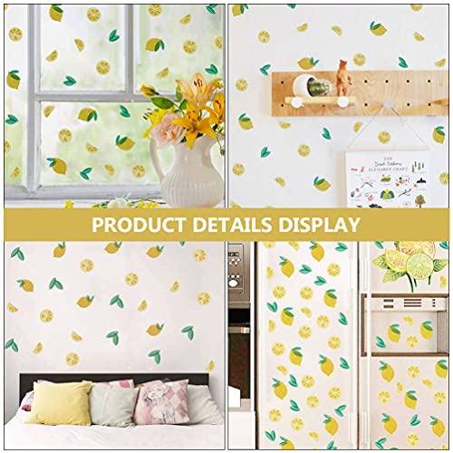 Adesivos de decoração de casa bestoyard adesivos de verão adesivo de parede de limão amarelo