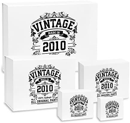Caixas de presente com tampas - caixa de presente magnética - caixa de presente branca para presentes de 13º