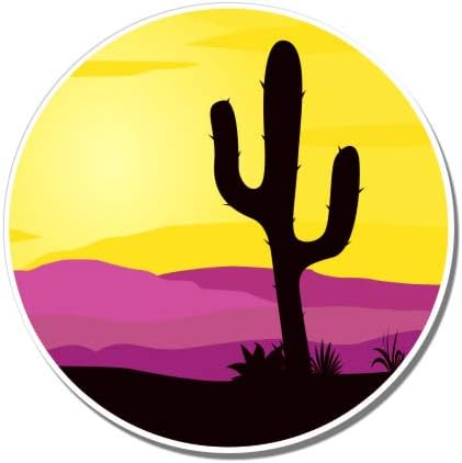 GT Graphics Cactus Desert Scene - adesivo de vinil Decalque à prova d'água