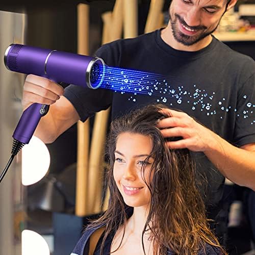 Secador de cabelo com difusor, secador de cabelo portátil de viagem leve, secador de cabelo de condicionamento