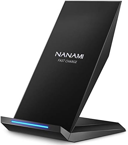 Carregador sem fio rápido, nanami qi certificado sem fio stand compatível com iPhone 14/13/12/se 2020/11/xs