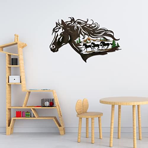 Wall Horse Wall Shadow Decoração do cavalo Decoração de sombra pingente decoração artística pendurada para