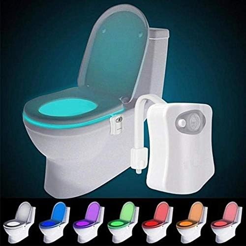 O gadget de luz da luz noturna original, iluminação divertida do banheiro adicionar assento no vaso sanitário,